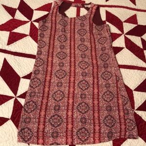 Maroon printed dress 🤍